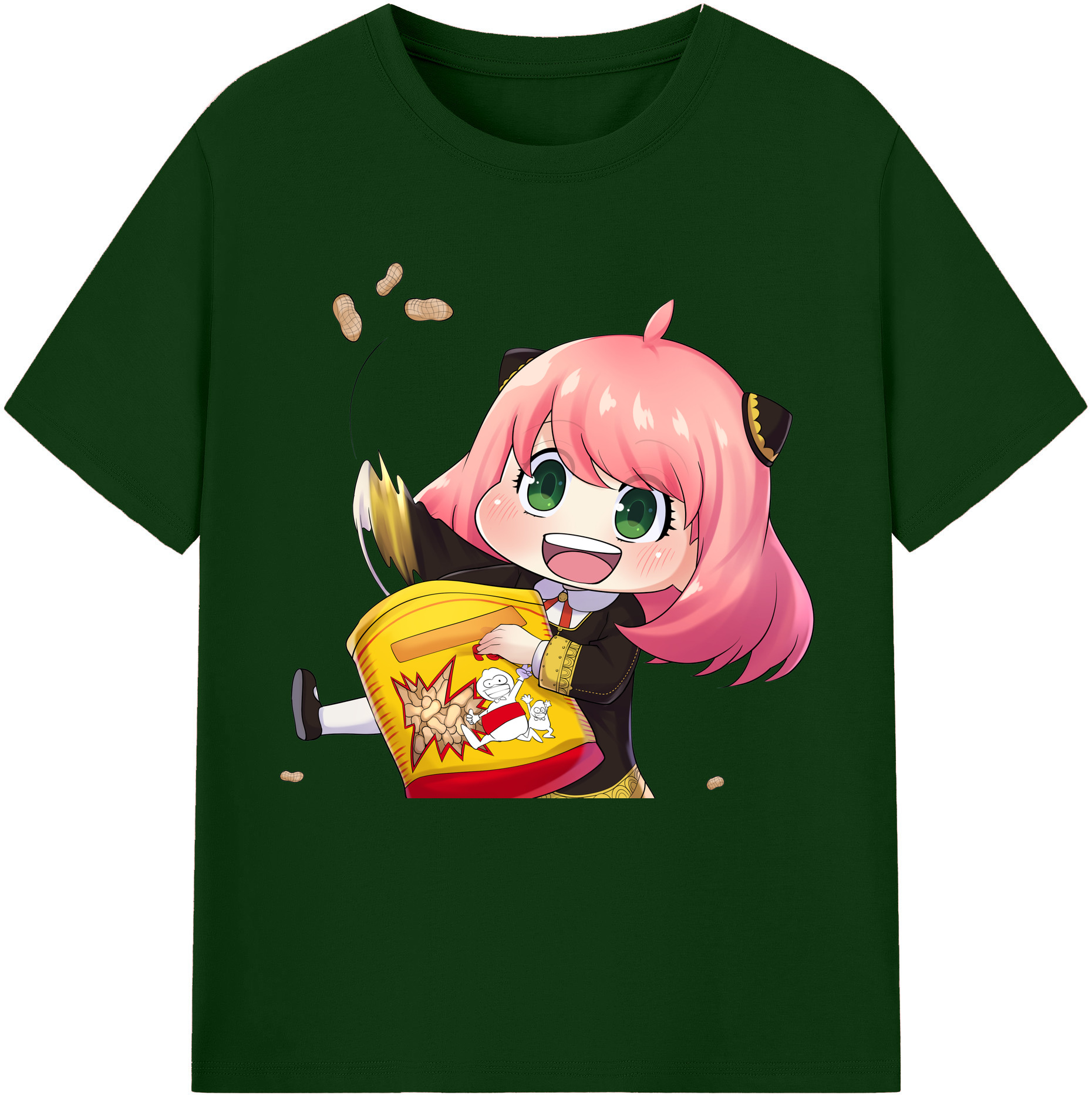 （画像用） SPY×FAMILY间谍家家酒 綿100％半袖Tシャツ（フロントプリント）